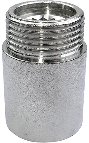 AERZETIX - C53494 - Rallonge raccord de jonction droit à visser - filetage mâle/femelle 3/4 - longueur 30mm - en métal