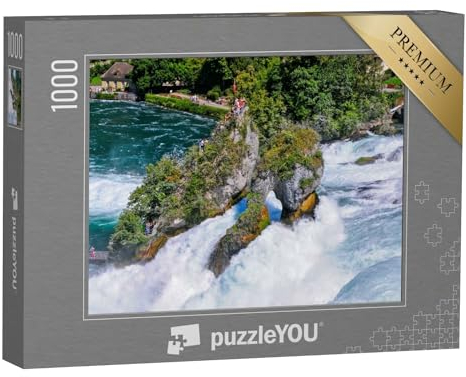 puzzleYOU: Puzzle 1000 Teile „Der Rheinfall bei Schaffhausen in der Schweiz“ – aus der Puzzle-Kollektion Rhein