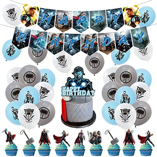 Party Supplies Thor Hammer Cake Topper Thor Birthday Decorations Thor Balloons Thor Birthday Cake Decorations Thor Birthday Banner Thor Hammer Party Decorations