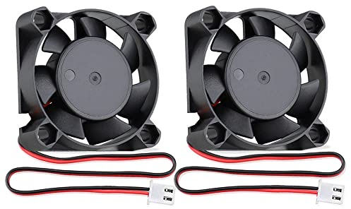 GDSTIME 2Pcs 40x10mm Cooling Fan 4010 Fan 5v 5500RPM 6.12CFM Compatible with Computer Desktop Laptop Router Server