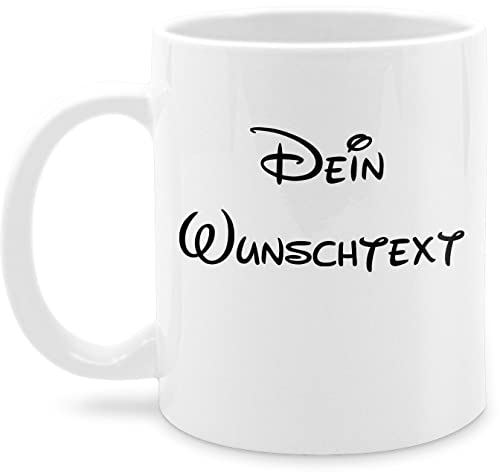 Tasse Tassen 325ml - Aufdruck selbst gestalten - Wunschtext I Geschenk mit eigenem Text personalisiert - 325 ml - Weiß - mug with name paartassen personalisierte custom glühweintassen