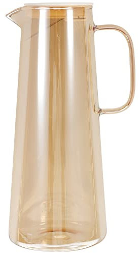 Kichvoe Pichet à Eau Verre Avec Couvercle Pour Salon Pichet à Eau Pour Thé Glacé Et Jus