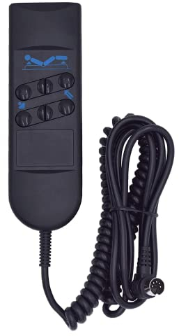 Fromann Handfernbedienung Liegestuhl Elektrischer Controller Handset mit 6 Tasten 5 Pin-Anschluss für verstellbare Krankenhaus Bett Lift Stuhl Power Recliner mit Okin Okimat II Motor
