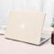Seorsok Kompatibel mit MacBook Air 13 Zoll Hülle 2022 2021 2020 2019 2018 Release A1932 A2179 M1 A2337 Touch ID, elegante Leder-Kunststoff-Hartschalen-Schutzhülle, transparente Tastaturabdeckung,
