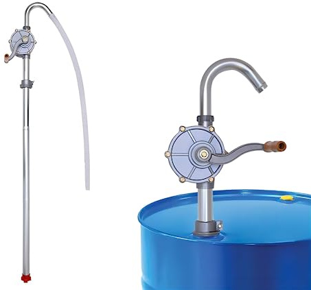 55 gallon Drum Pump, Hand Oil Transfer Pump,Upgraded all-aluminum package, for Fuel Barrel, Non-Corrosive, diesel, kerosene, light oil, heavy oil,Fits 5 to 55 Gallon Drums
