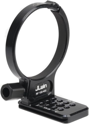 Hersmay 75mm Metall Stativschelle für Canon RF100-400 F/5.6-8 is USM Objektiv, mit 1/4 & 3/8 Schraub-Halterung Schnellwechselplatte für Acra-Swiss-Stativ