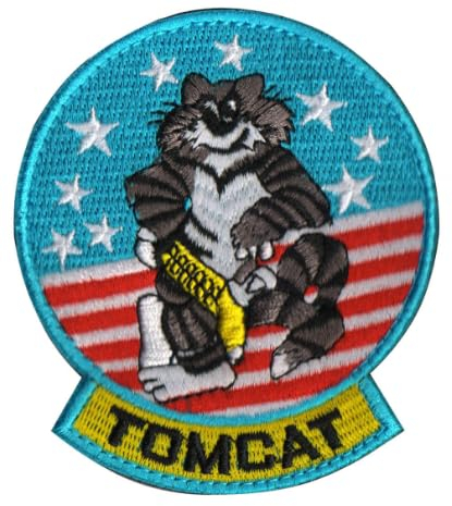 Tomcat Stickerei-Aufnäher, Armband, Rucksack, Aufkleber, Kleidung, Abzeichen, taktisches Emblem, Applikationen, bestickte Aufnäher