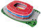 Habarri Mini Allianz Arena Stadium Puzzle 3D - 3D Puzzle-Stadion - Kleines 3D Fußballstadion für Kinder und Erwachsene - Mini Fußballstadion Modell - Modellbau - 26 Elemente