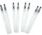 UILYNIU 8 Pinceles de Acuarela Con Depósito Rellenable, Pluma de Agua Recargable de Plástico Para Pintura de Acuarelas (Vacío)