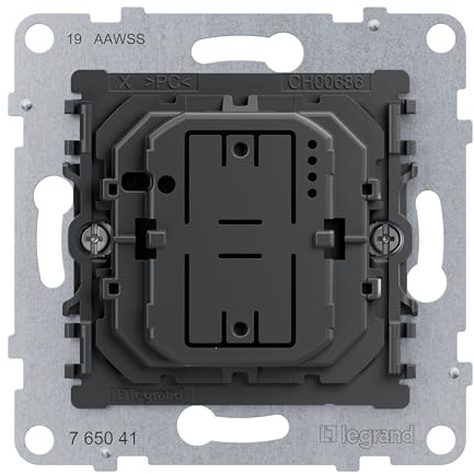 LEGRAND, SEANO Universal-Tastdimmer-Einsatz ohne Neutralleiter, Phasenan-/-abschnitt mit automatischer Lasterkennung, Schraubklemmen, 3-125 W, 765041