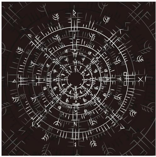 Yeselino Tarots Tischdecke Rune Wahrsagungen Tischdecke Astrologie Orakel Brettspiel Matte Quadratische Form Pendel Altar Tischdecke Mond Altar Tuch