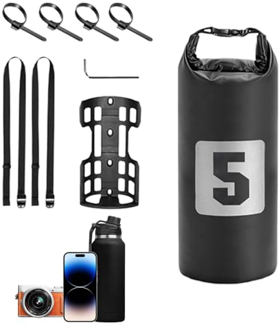 Sacs de fourche de 5 L, sacoche , support de sac de fourche , sac de porte-bagages arrière de selle de vélo, sacs étanches pour porte-bagages, sacoche compacte pour tous les temps