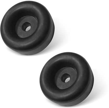 Irinidig 2.5 Black Universal Trailer Ramp Door Bumper Rubber Sound Insulation Buffer Protection Pad with 7/16 Hole, Truck, Trailer Door