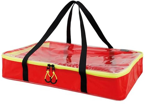 tee-uu Sac modulaire Euro L | Différentes couleurs | pour conteneurs euros | Rangement | Durable | Clair | Polyvalent, rouge, Poche modulaire