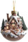 Décoration de Noël en Forme de Tasse de Cacao - Ornement Chocolat Chaud Maison de Neige - Pendentif Drôle en Acrylique 2D