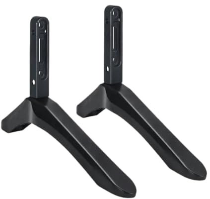 UMCNVV 2 pz Universale In Alluminio TV Stand Base Mount Per Samsung Per Vizio Per Sony TV LCD Nero Televisione Staffa Supporto Da Tavolo