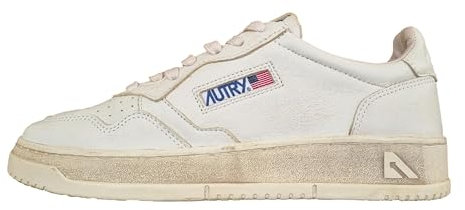 AUTRY Scarpe Sneakers in Pelle Super Vintage AVLM GE01 Bianco (Bianco, Sistema Taglie Calzature EU, Adulto, Numero, Media, 43)