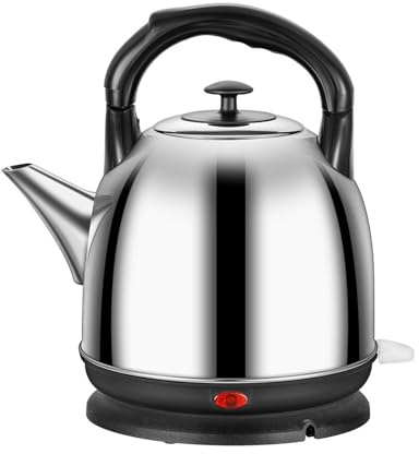 Stainless Steel Electric Kettle, 5L Large capacity Separate Base, Auto Shut-Off & Boil-Dry ProtectionSilver