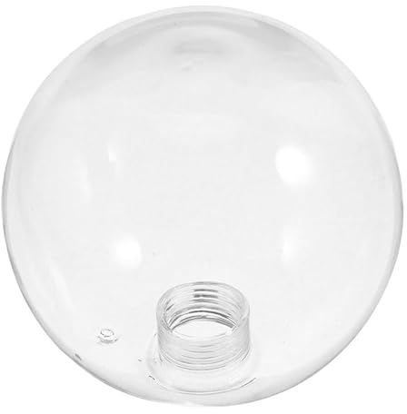 Healeved Abat-Jour En Verre Transparent G9 Globe Rond Fileté Cache Ampoule En Verre Remplacement Pour Suspension Luminaire Intérieur Maison Et Commerce