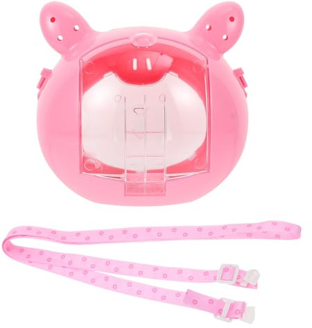 Homoyoyo Cage de Transport pour Chinchilla et Cochon d'Inde en Plastique Rose de Cochon, Portable Voyage ou Promenade