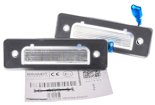 BRANDT AUTOMOTIVE Kennzeichenleuchten LED kompatibel mit Bmw 3er E30 E36 5er E39 E28 E12 6er E24 7er E23 E32 M1 E26 Z1 Roadster Kennzeichenbeleuchtung