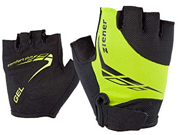 Ziener Kinder CANIZO Fahrrad-, Mountainbike-, Radsport-Handschuhe | Kurzfinger - atmungsaktiv/dämpfend, lime green, L