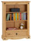 IDIMEX Bibliothèque Salsa étagère en Bois Style Mexicain avec 2 tablettes et 1 tiroir, dim 81 x 110 x 33 cm, en pin Massif Finition teintée/cirée