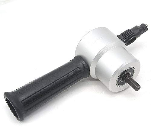 AIHG Multipurpose Double Head Sheet Nibbler Metal Cutter Hole Saw Drill Attachment Tool for Car Repairing and Maintenance and Metal Sheet Cutting