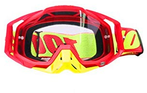 Carolilly Motocross Brille Motorrad Skibrille Snowboardbrille Herren und Damenbrille mit Anti Beschlag winddicht staubdicht Isolierung (M, Durchschnittsgröße)