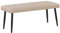 Moderne Sitzbank Kunstleder beige Glamour Look Essonne