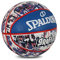 Spalding Graffiti Blue NBA Outdoor Premium Basketball Größe 7 ohne Luftpumpe