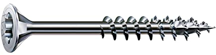 SPAX Universalschraube, 4,5 x 40 mm, 90 Stück, Teilgewinde, Senkkopf, T-STAR plus T20, 4CUT, WIROX A9J - 8000000276859