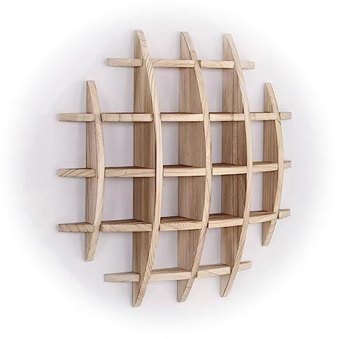 Porte-tasses À Thé En Bois Massif, Etagère Murale Chinoise Pour Le Service À Thé Décoration Murale, Présentoir De Service À Thé Porte Théière Vintage Multicolore ( Couleur : Brown-B , Taille : 90x90cm