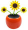 ZONEWD Figurines dansantes solaires, danseur animé de fleurs oscillantes, danseur de fleurs animées, fleurs dansantes colorées pour voiture