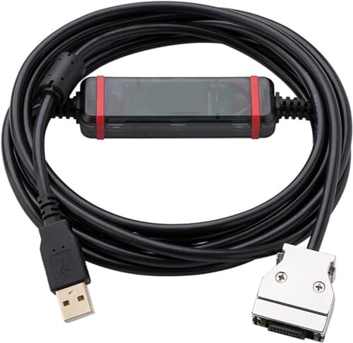 MIFANI Cable Ethernet de red, adaptador USB-CIF02 for cable de programación PLC serie CPM1/CPM1A/CPM2A/CPM2AH/C200HS/C200HX/HG/HE CQM1 Línea de descarga de datos (color: FTDI) (Color : Ftdi)