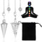 VURYAPI 2 Stück Pendel, Newton Pendel, Pendulum, Tarot, Pendel Set, Esoterik, Pendel Esoterik, für Weissagung, Tarot Zubehör, Reiki Balancing Geschenke für Tarot Liebhaber (Silber