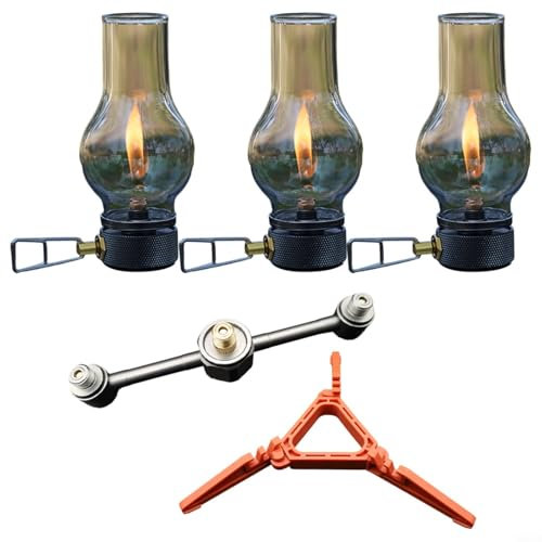Linterna de gas para camping, linterna de gas iluminada, linterna de gas fuerte, linternas portátiles para tienda de campaña al aire libre, senderismo, resistente al desgaste para uso a largo plazo
