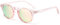 LOJUDI Lunettes de soleil pour enfants, filles, garçons, polarisées, rondes, avec miroir, protection UV400, pour enfants de 3 à 12 ans, Rose/rose miroir, Enfant