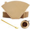 VONJUMA 100 Pezzi Filtri Caffe Americano Forma A U Filtri Per Caffè Filtri In Carta Per Caffè Caffè Filtro Per Casa Ufficio Tazza Con Filtro Filtro Manuale Con 1 Cucchiaio Per Mescolare