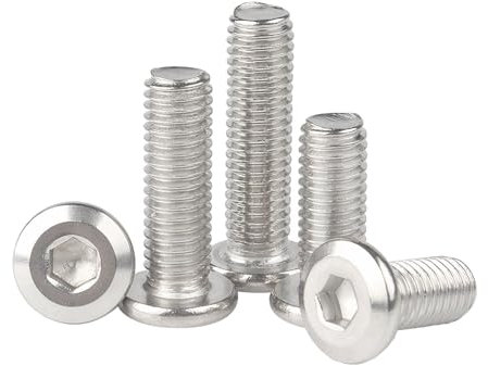 Ctyjia 20 Pièces Boulons à Six Pans, Vis en Acier Inoxydable 304, M5 x 12mm Boulons Hexagonaux