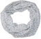 beybey® Blümchen Damen Loop Schal aus Seide und Baumwolle und in herrlichen Farben. (weiß)