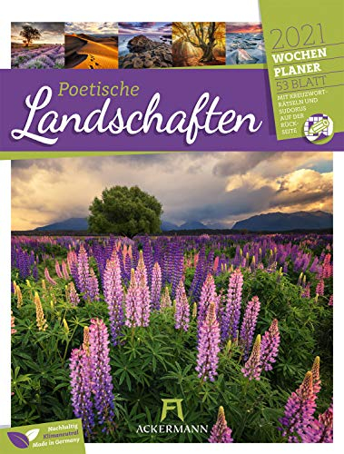 Poetische Landschaften - Wochenplaner Kalender 2021