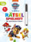 PAW Patrol Rätselspielheft mit Stift und abwischbaren Seiten: Erste Rätselaufgaben für Kinder ab 4 Jahren (Labyrinthe, Von Punkt zu Punkt, Zeichenschule) mit Chase, Marshall, Skye und Co. (Deutsche Version)