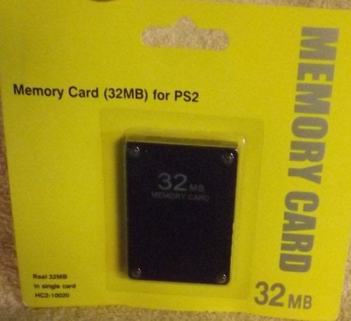 32MB Memory card for Sony PS2 retail pack PlayStation 2 slim – Black | ZedLabz