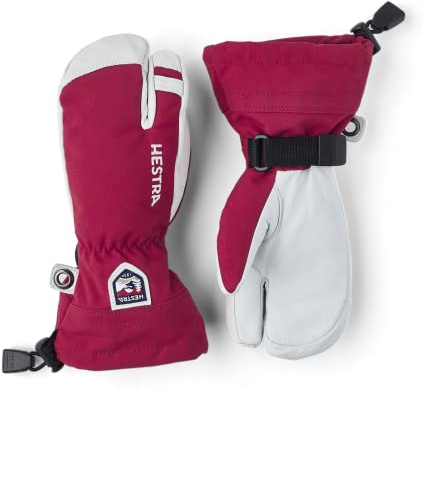 HESTRA Army Leather Heli Ski Jr. 3-Finger rot - 5