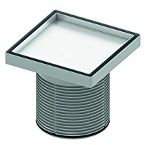 TECE 1 x Square Betätigungsplatte für WC (Chrom glänzend, Zweimengentechnik, bedienbar von Oben und vorne) 9240831, Metall