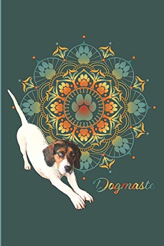 Dogmaste - Yoga dog with dog paw Mandala: Notebook for dog and Yoga lovers
