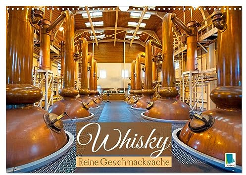 Whisky: Reine Geschmacksache (Wandkalender 2026 DIN A3 quer), CALVENDO Monatskalender: Whisky: Vom Feld ins Fass und dann ins Glas des Genießers (CALVENDO Lifestyle)