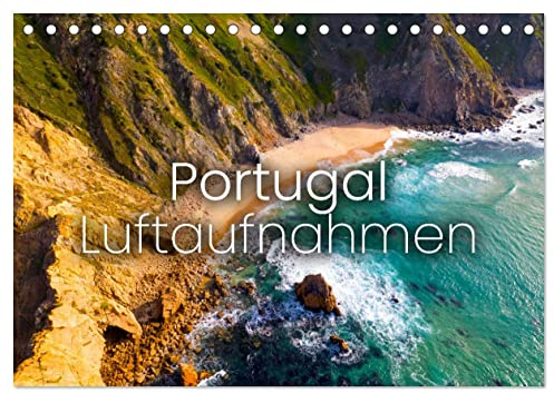 Portugal Luftaufnahmen (Tischkalender 2026 DIN A5 quer), CALVENDO Monatskalender: Madeira, Porto, Lissabon und mehr. (CALVENDO Orte)