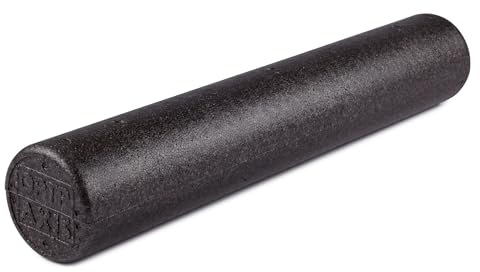 OPTP AXIS Firm Density Foam Roller – Round, Black, 36 x 6